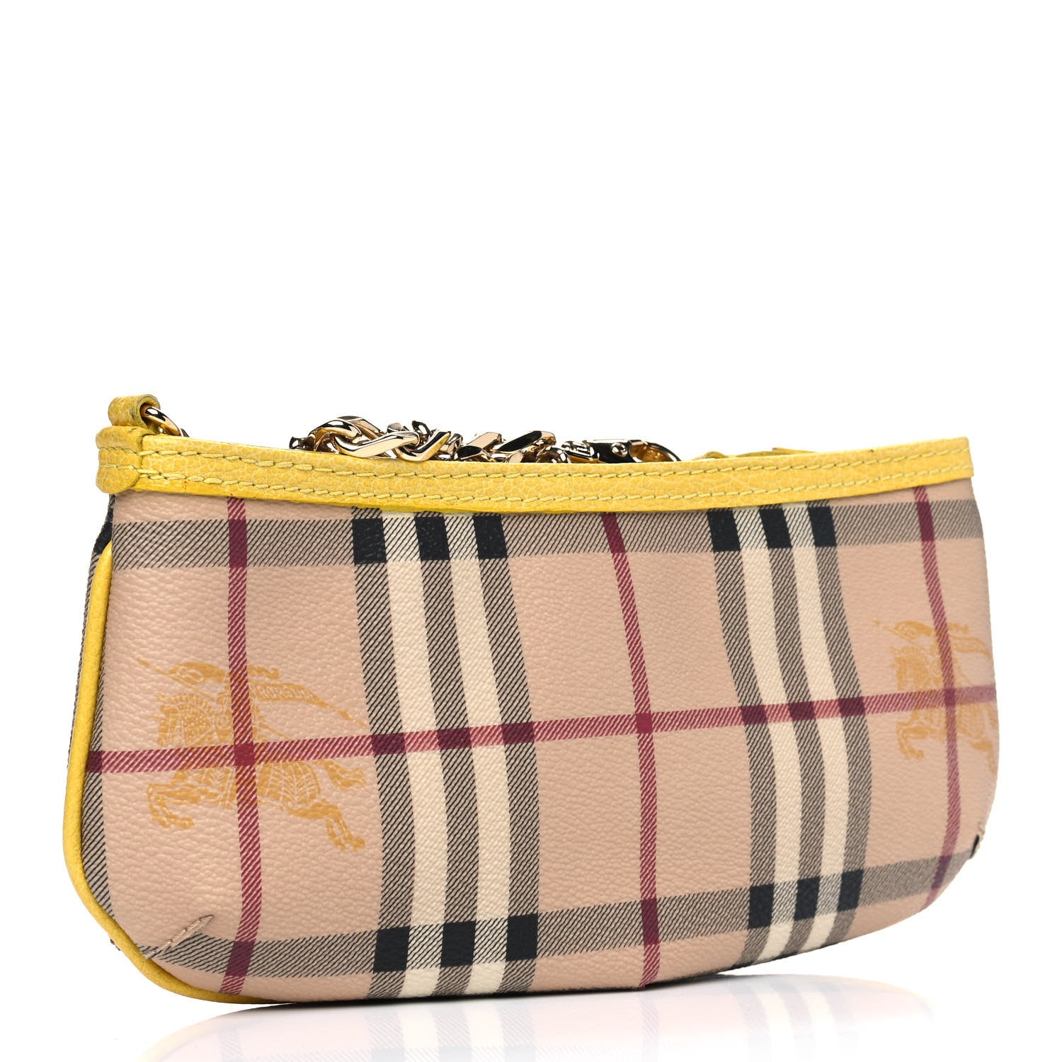Burberry Haymarket Check Clara Pochette Yellow 2 of 4