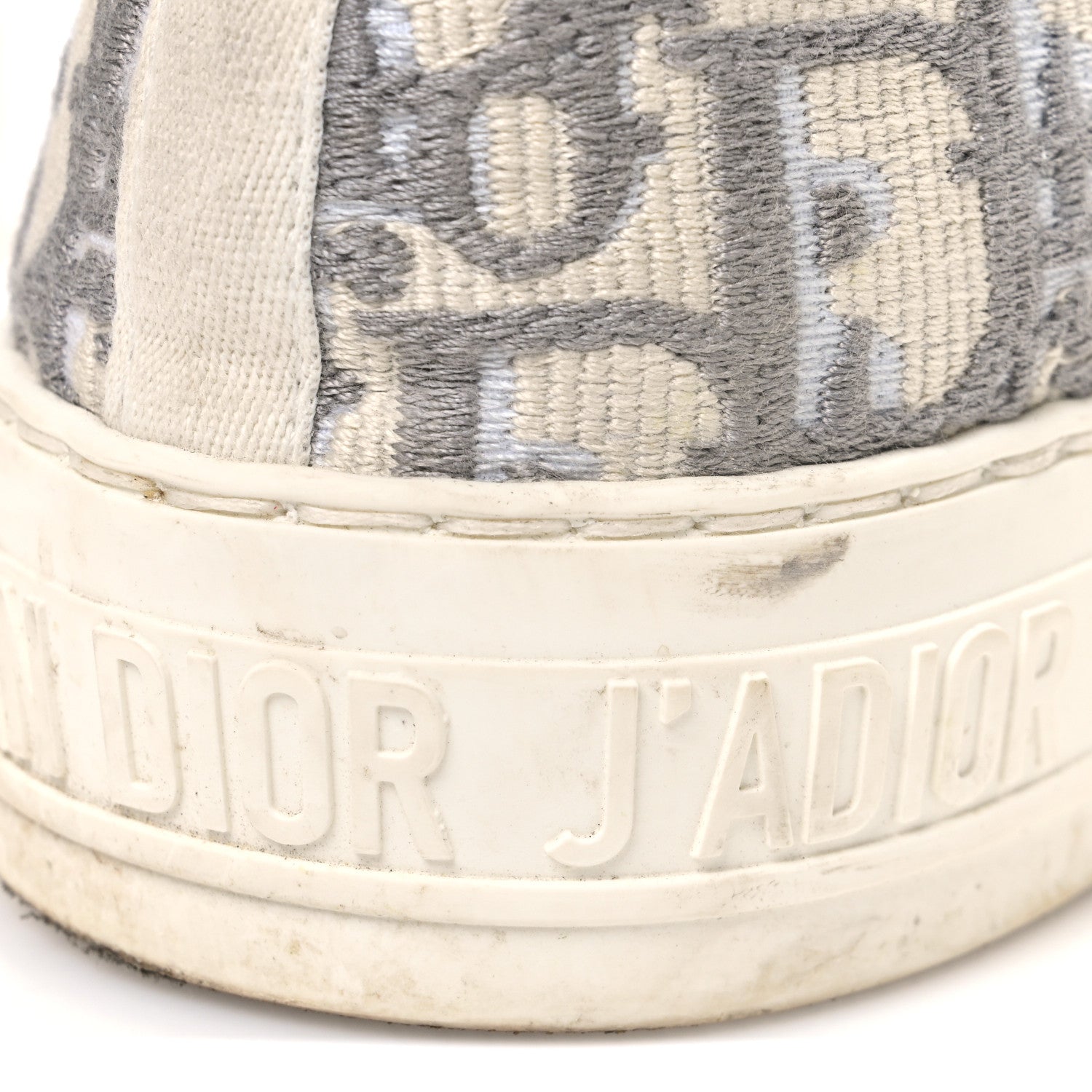 Christian Dior Canvas Oblique Walk'N'Dior Low Top Sneakers 38 Grey Stone 11 of 11