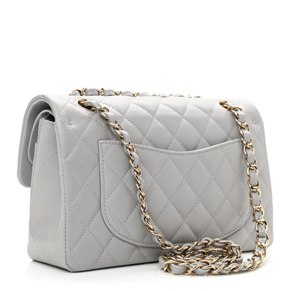 Chanel Caviar Quilted Small Double Flap Grey 3 of 11