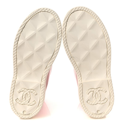 Chanel Caoutchouk CC High Boots 39 Light Pink White 7 of 11