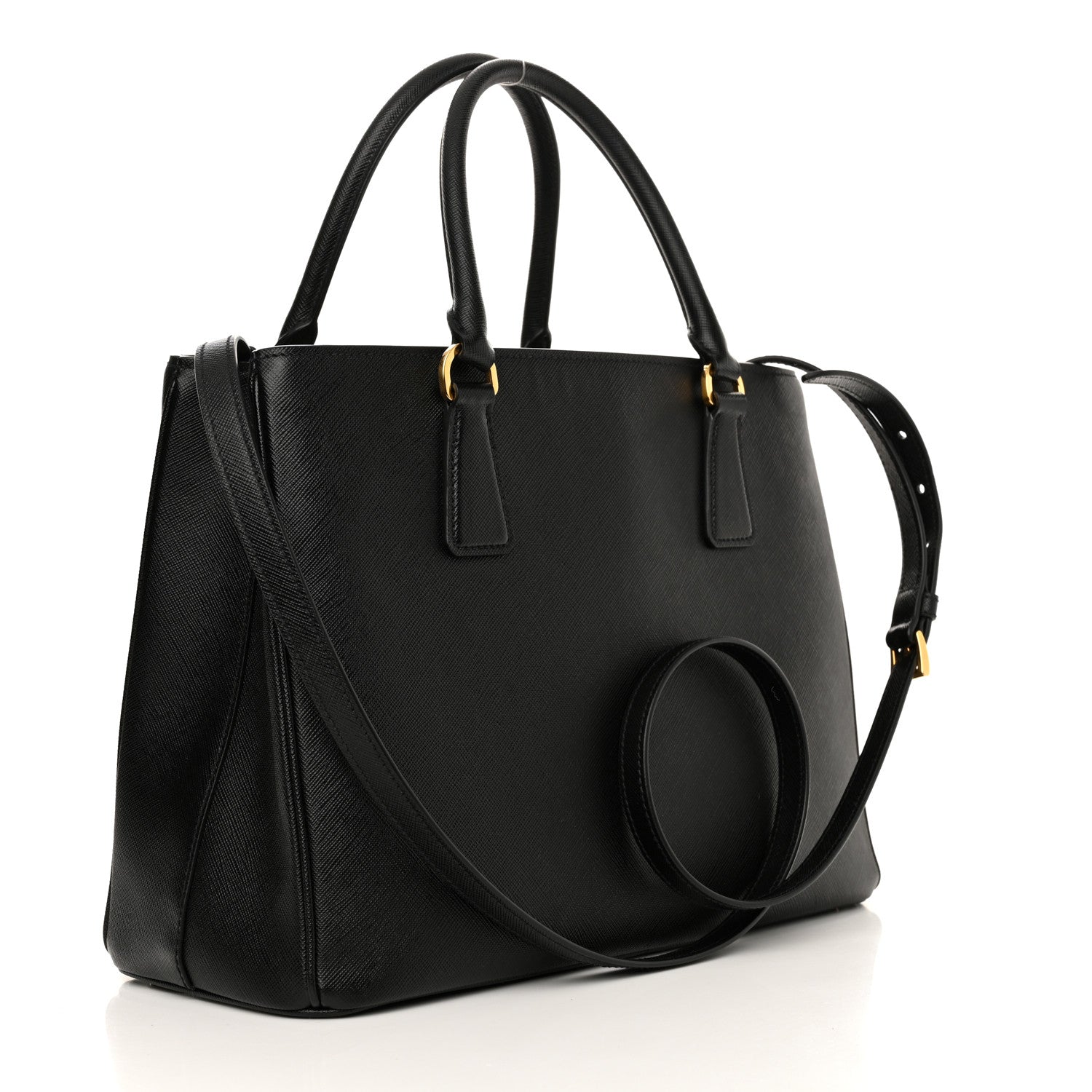 Prada Saffiano Lux Medium Tote Black 3 of 14