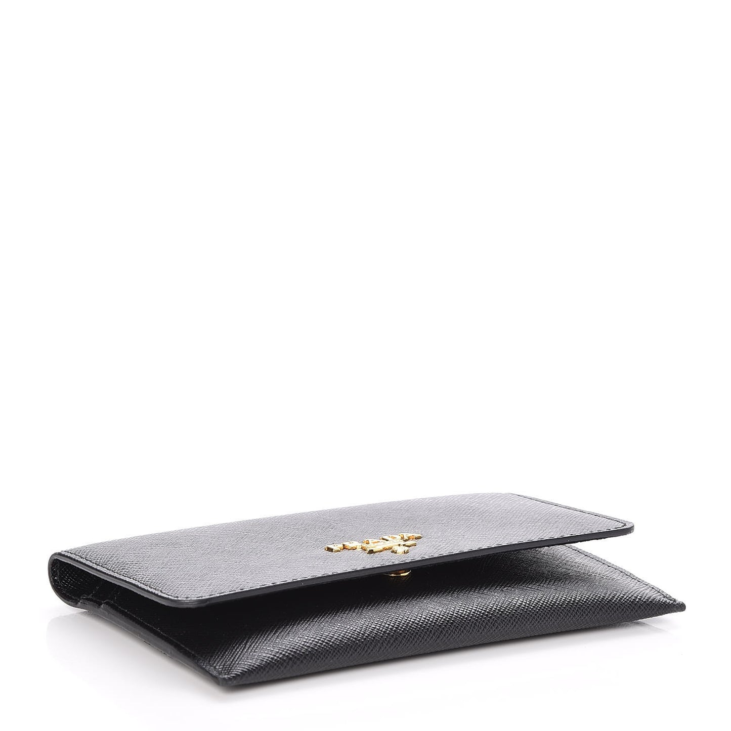Saffiano Metal Flap Wallet Nero Black