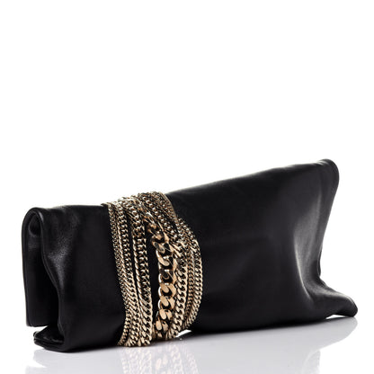 Jimmy Choo Calfskin Chandra Clutch Black 3 of 10