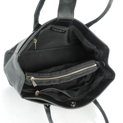 Chanel Calfskin Cerf Executive Shopper Tote Black 6 of 8