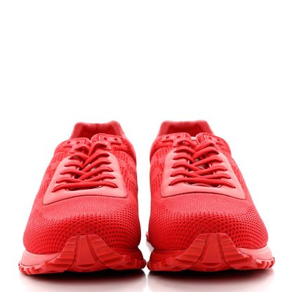 Louis Vuitton Calfskin Damier Mens Run Away Sneakers 10 Red 2 of 8