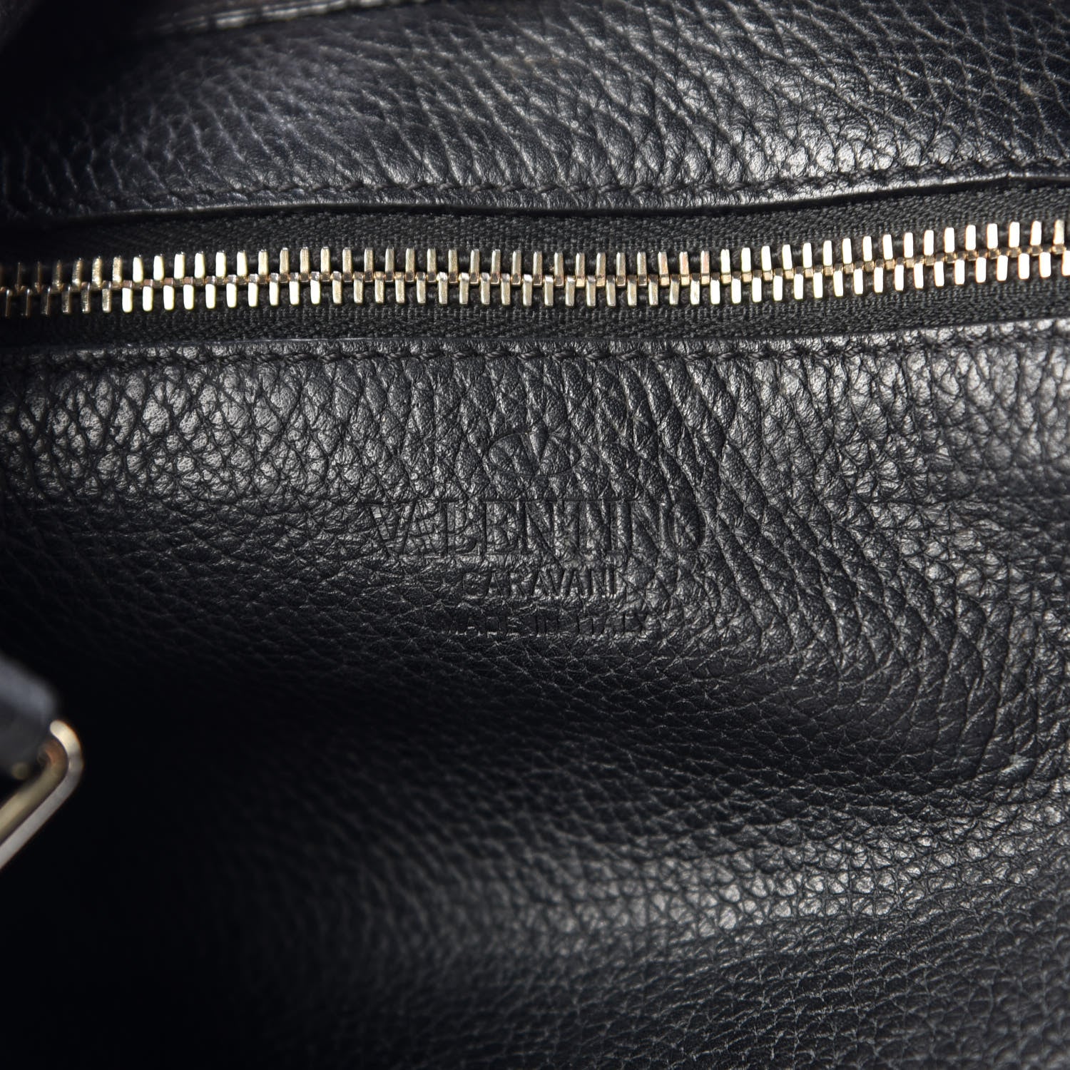 Valentino Garavani Pebbled Calfskin Large Rockstud Flip-Lock Messenger Bag Black 8 of 13
