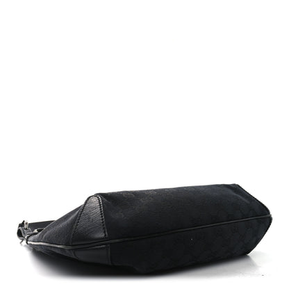 Gucci Monogram Horsebit Hobo Black 4 of 12