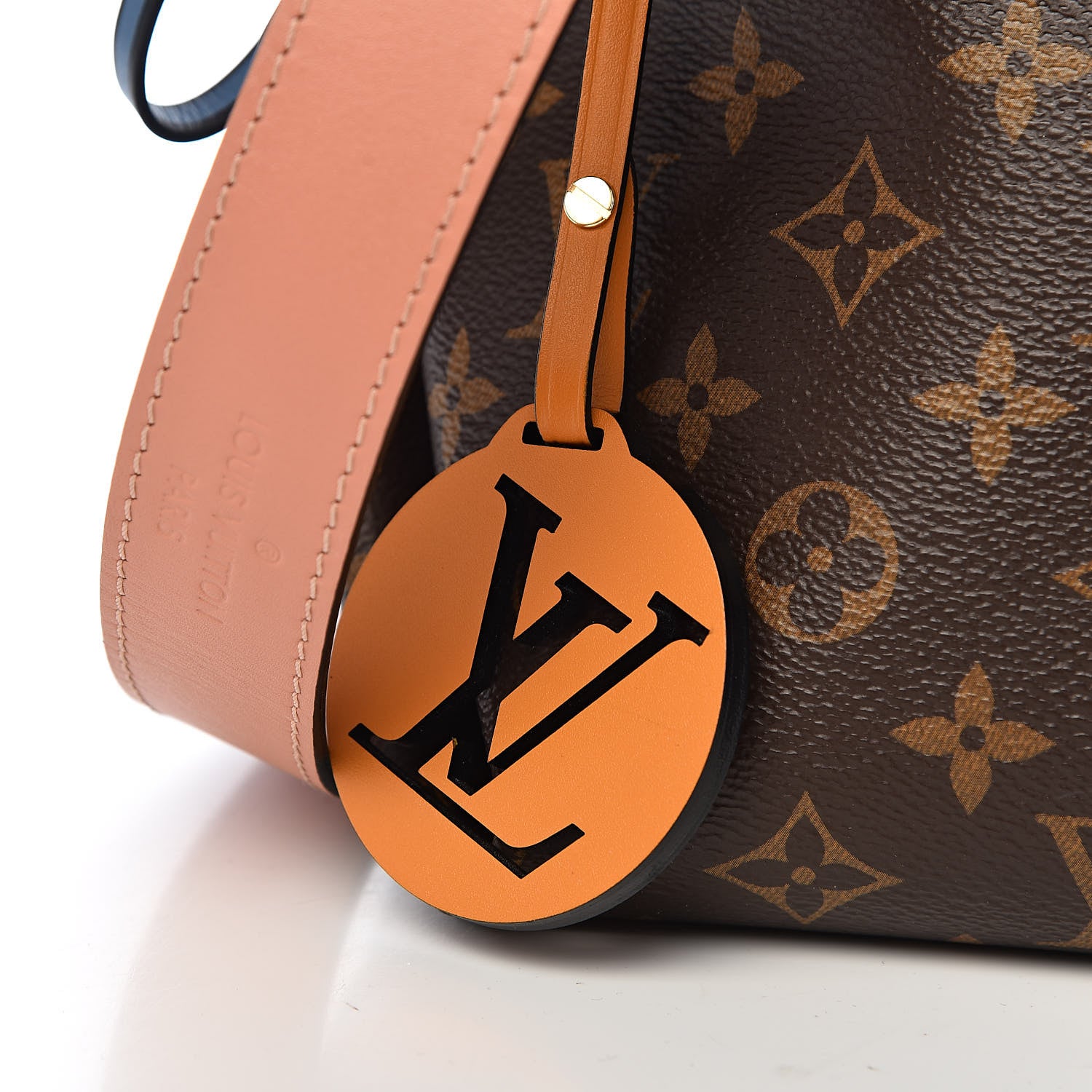 Louis Vuitton Monogram Beaubourg Hobo Mini Bordeaux Red Peach Safran Blue Jean Blue 10 of 11