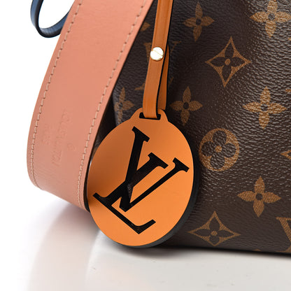 Louis Vuitton Monogram Beaubourg Hobo Mini Bordeaux Red Peach Safran Blue Jean Blue 10 of 11