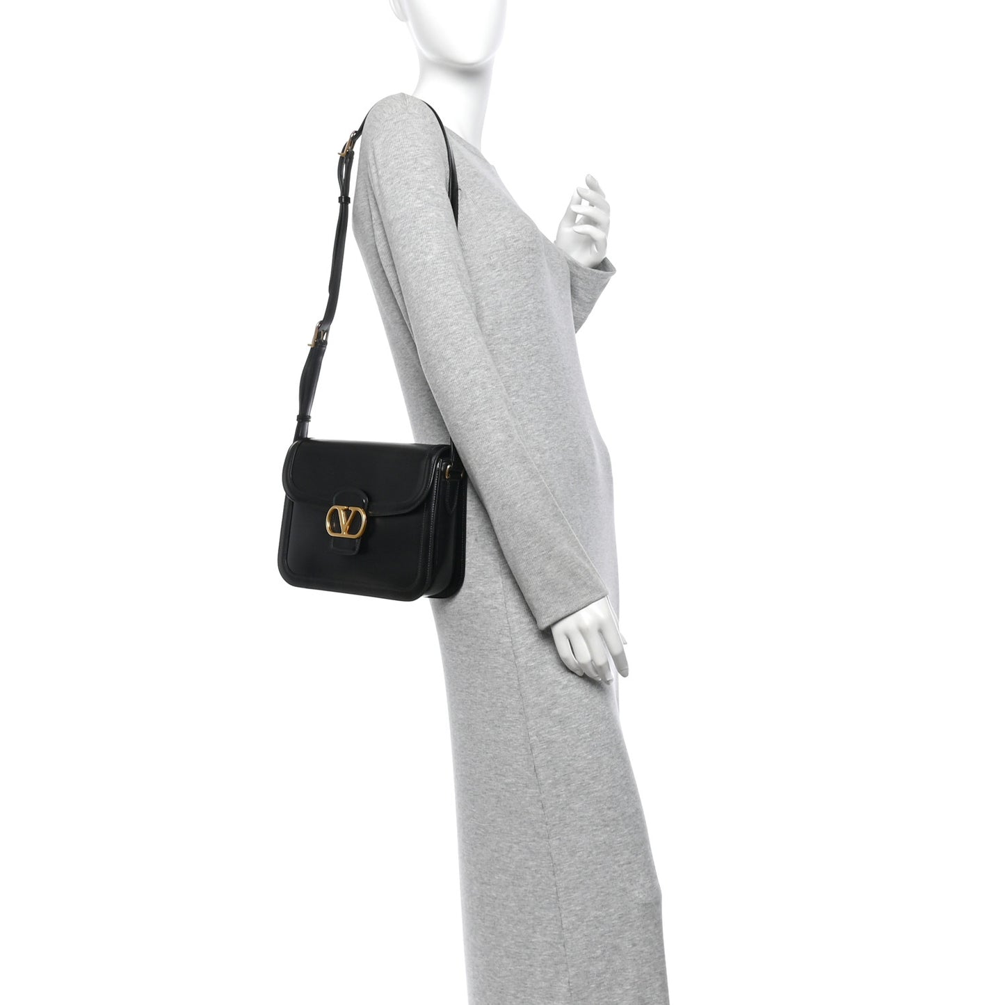 Smooth Calfskin 9to5 Shoulder Bag Black