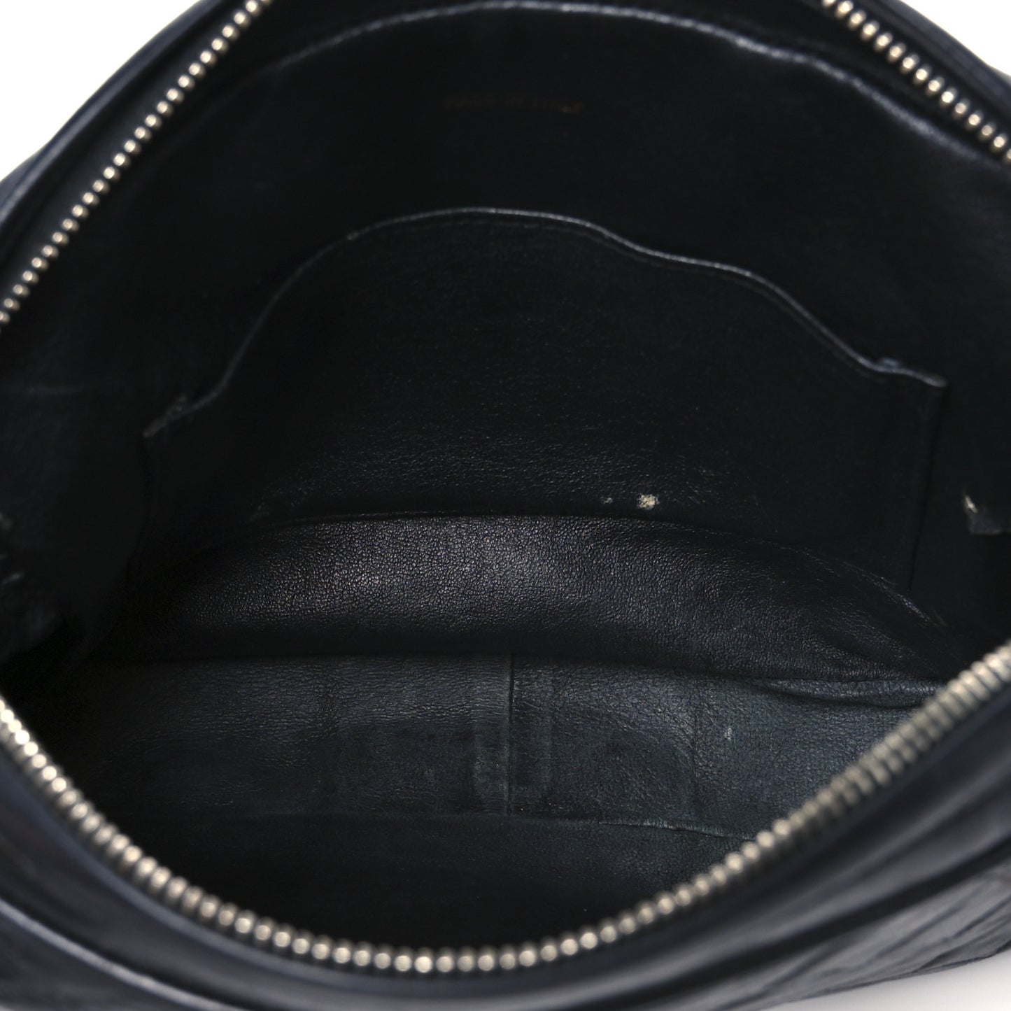 Lambskin Quilted CC Tassel Camera Case Black