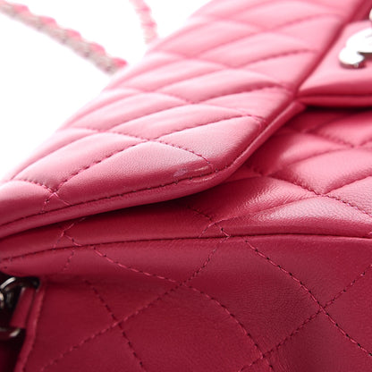 Chanel Lambskin Quilted Mini Rectangular Flap Fuchsia 10 of 11