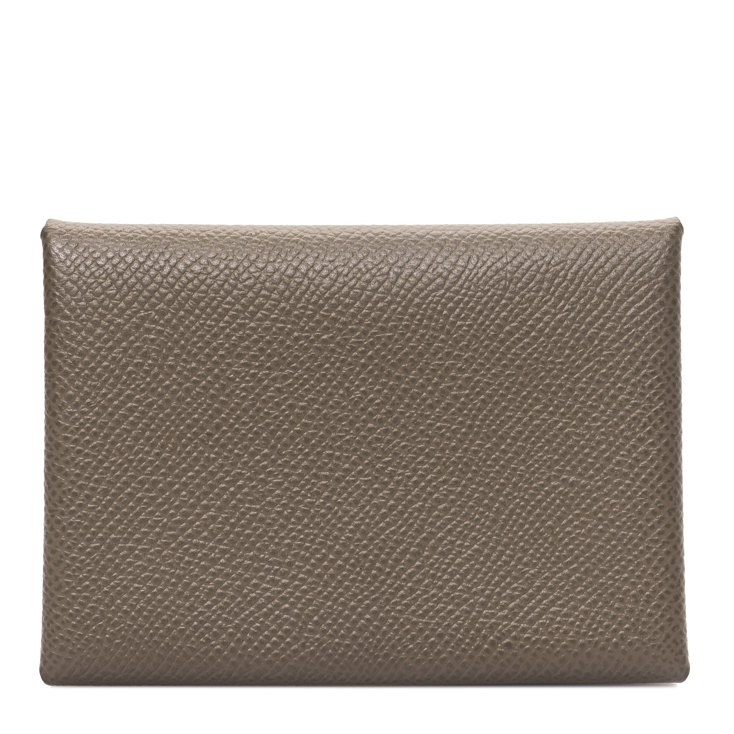 Hermes Epsom Calvi Duo Card Case Etoupe 1 of 9