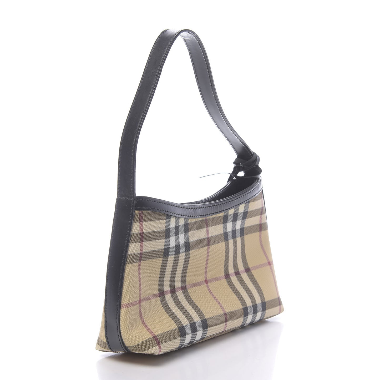 House Check Shoulder Bag Black