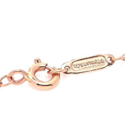 Tiffany 18K Rose Gold Diamond Atlas Pierced Pendant Necklace 5 of 7