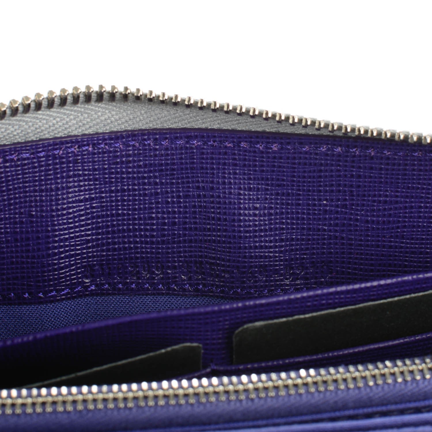 Fendi Vitello Elite Studded Hypnoteyes Zip Around Wallet Polvere Multicolor 7 of 7