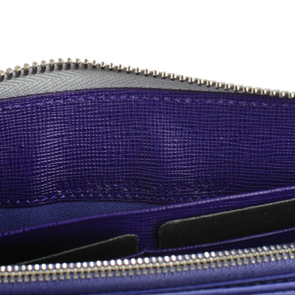 Fendi Vitello Elite Studded Hypnoteyes Zip Around Wallet Polvere Multicolor 7 of 7