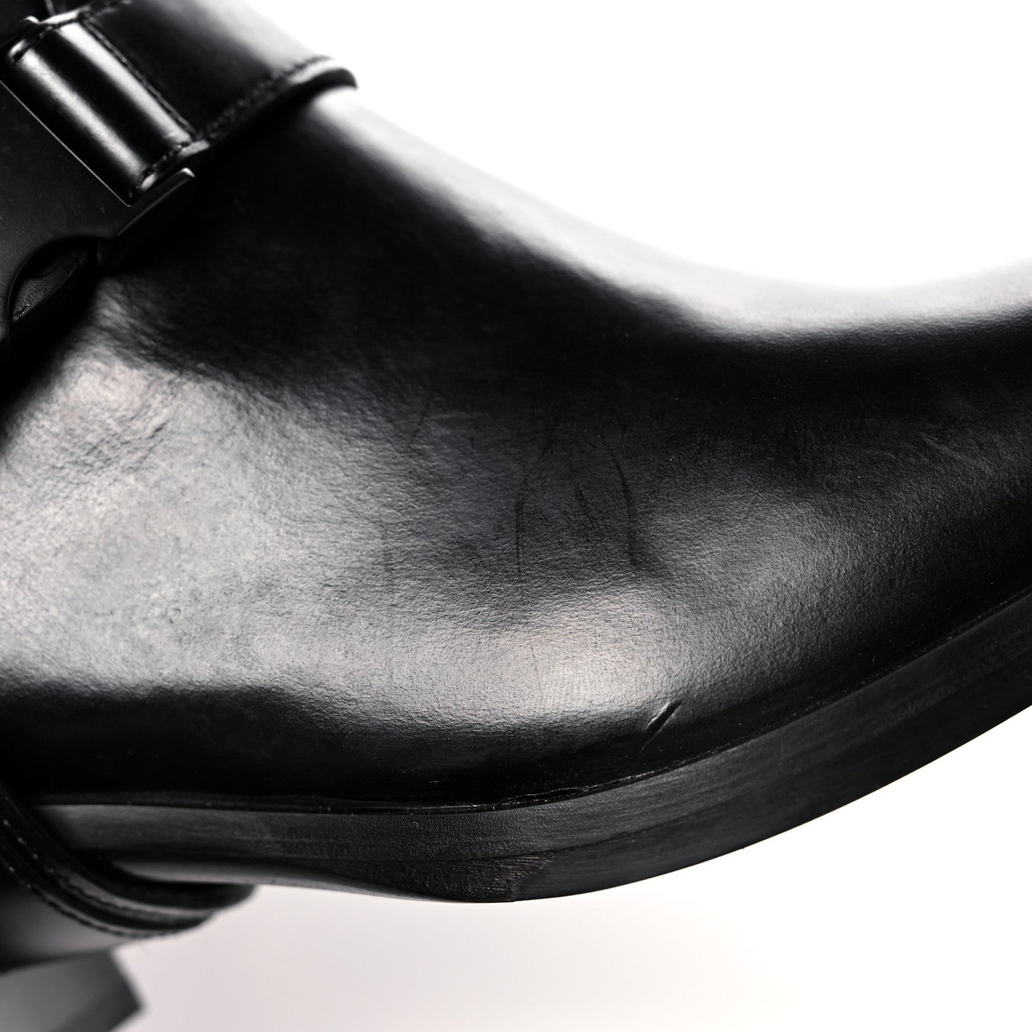 Prada Spazzolato Rois Neoprene 50mm Western Tall Boots 37 Black 10 of 12
