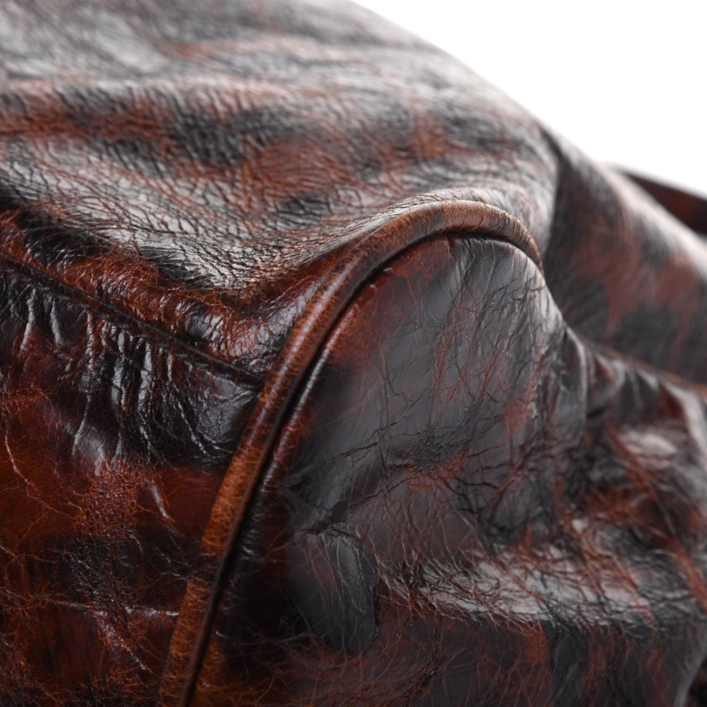 Shiny Leopard Oversized Alexa Dark Oak