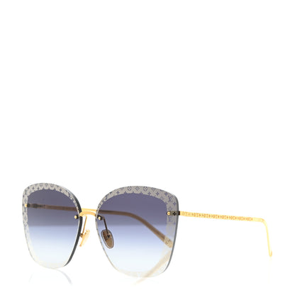 Louis Vuitton Metal LV Halo Cat Eye Sunglasses Z1930U Blue 1 of 8
