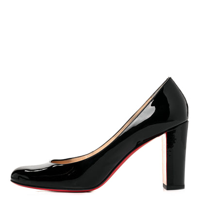 Christian Louboutin Patent Lady Gena 85 Pumps 38.5 Black 1 of 7