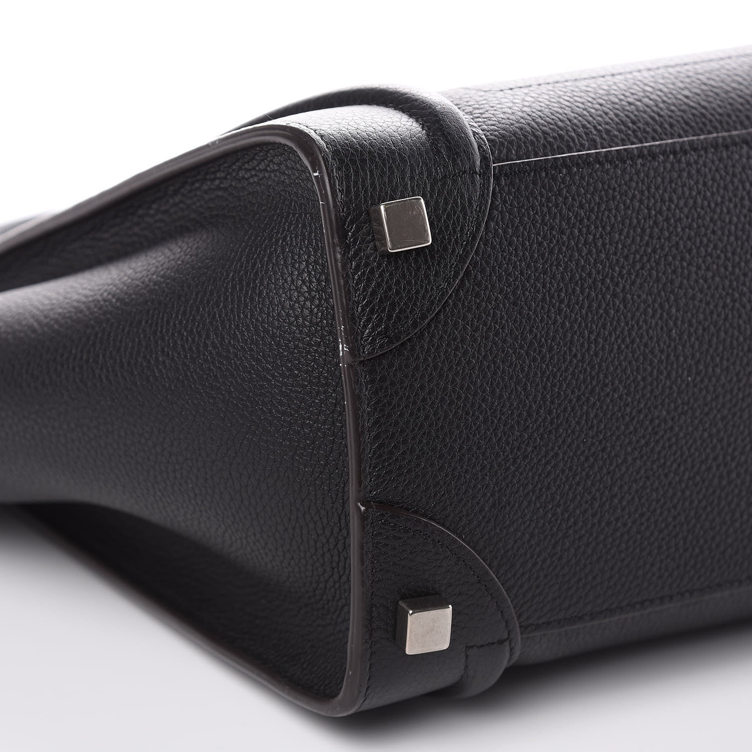 Celine Drummed Calfskin Micro Luggage Black 8 of 11