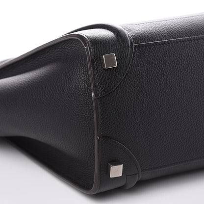 Celine Drummed Calfskin Micro Luggage Black 8 of 11