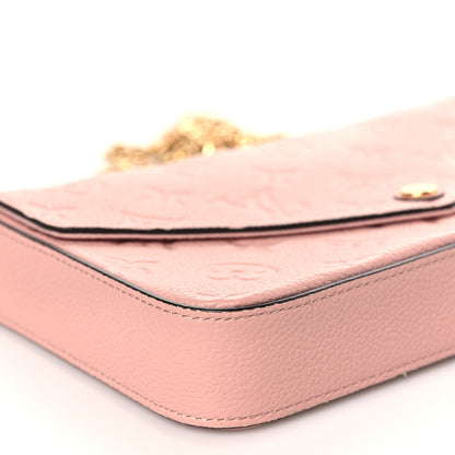 Louis Vuitton Empreinte Pochette Felicie Chain Wallet Rose Poudre 8 of 9