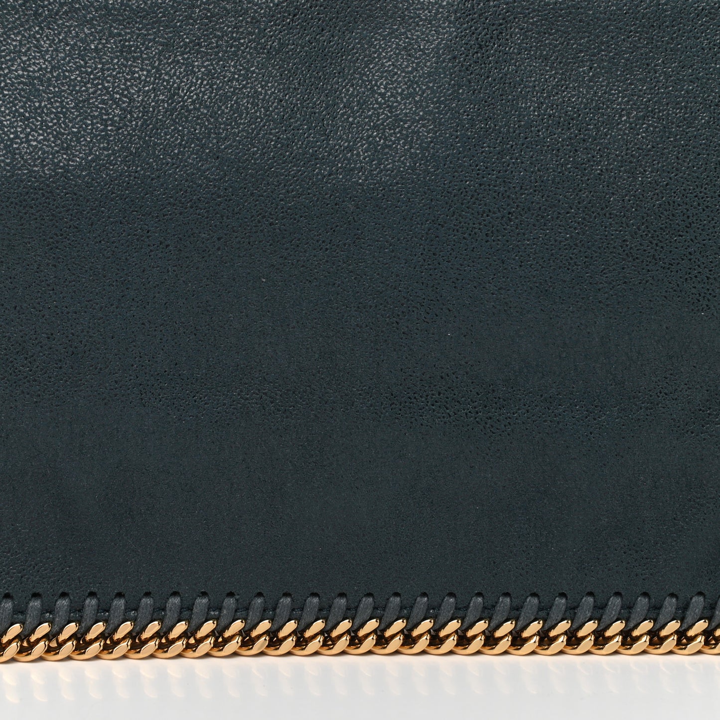 Shaggy Deer Falabella Fold Over Clutch Dark Green