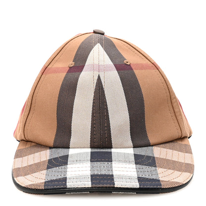Burberry Cotton Check Baseball Cap XL Dark Birch Brown 3 of 8