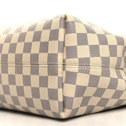 Louis Vuitton Damier Azur Graceful MM Rose Ballerine 10 of 11