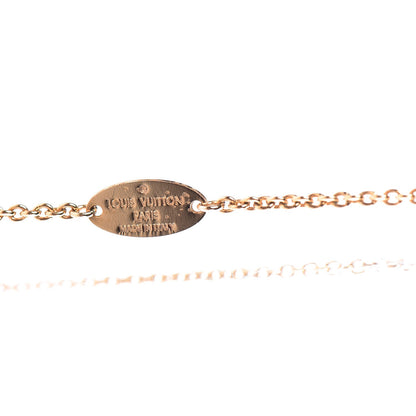 Louis Vuitton Metal Enamel Flower Full Long Necklace Gold 5 of 5