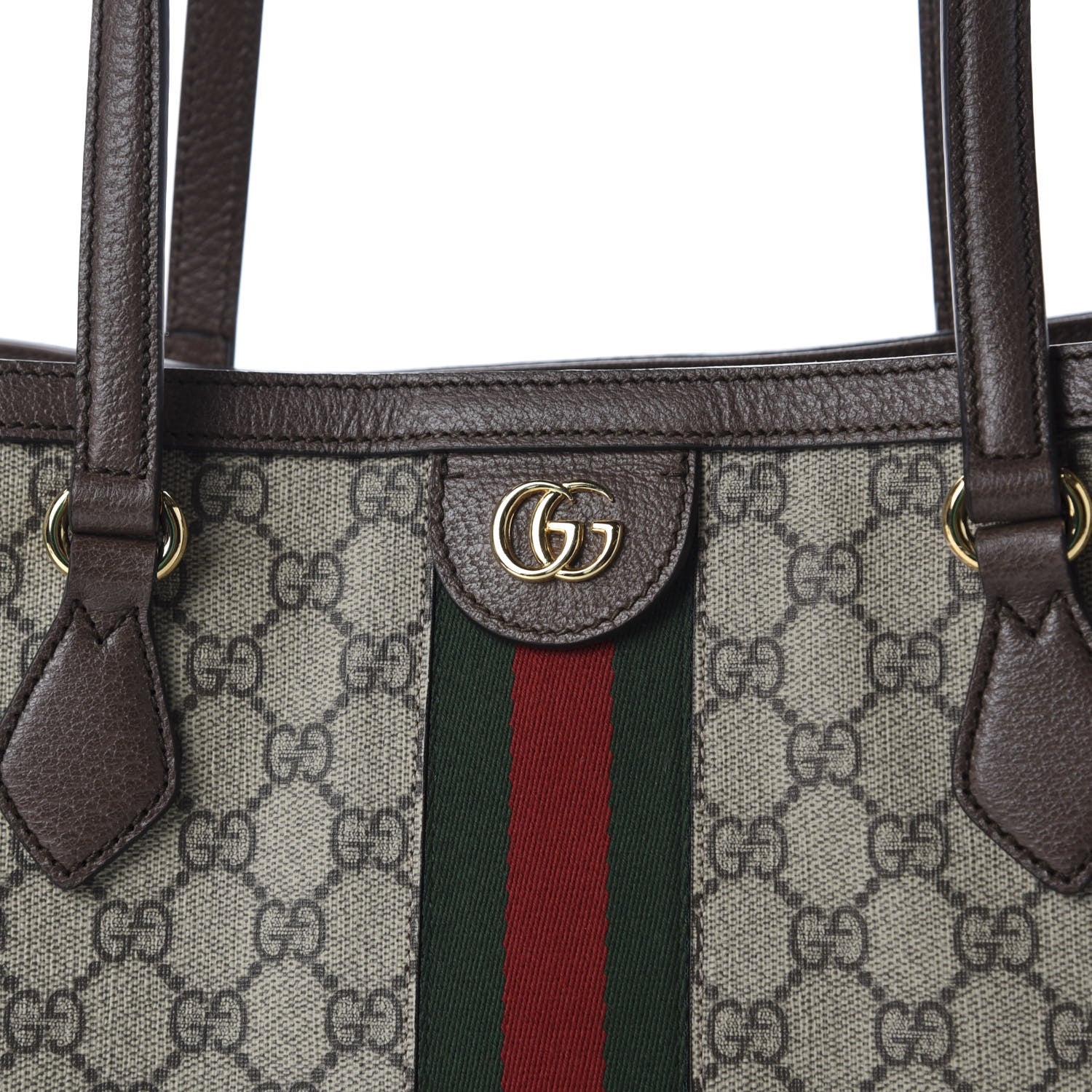 Gucci GG Supreme Monogram Medium Ophidia Shopping Tote Brown 10 of 10