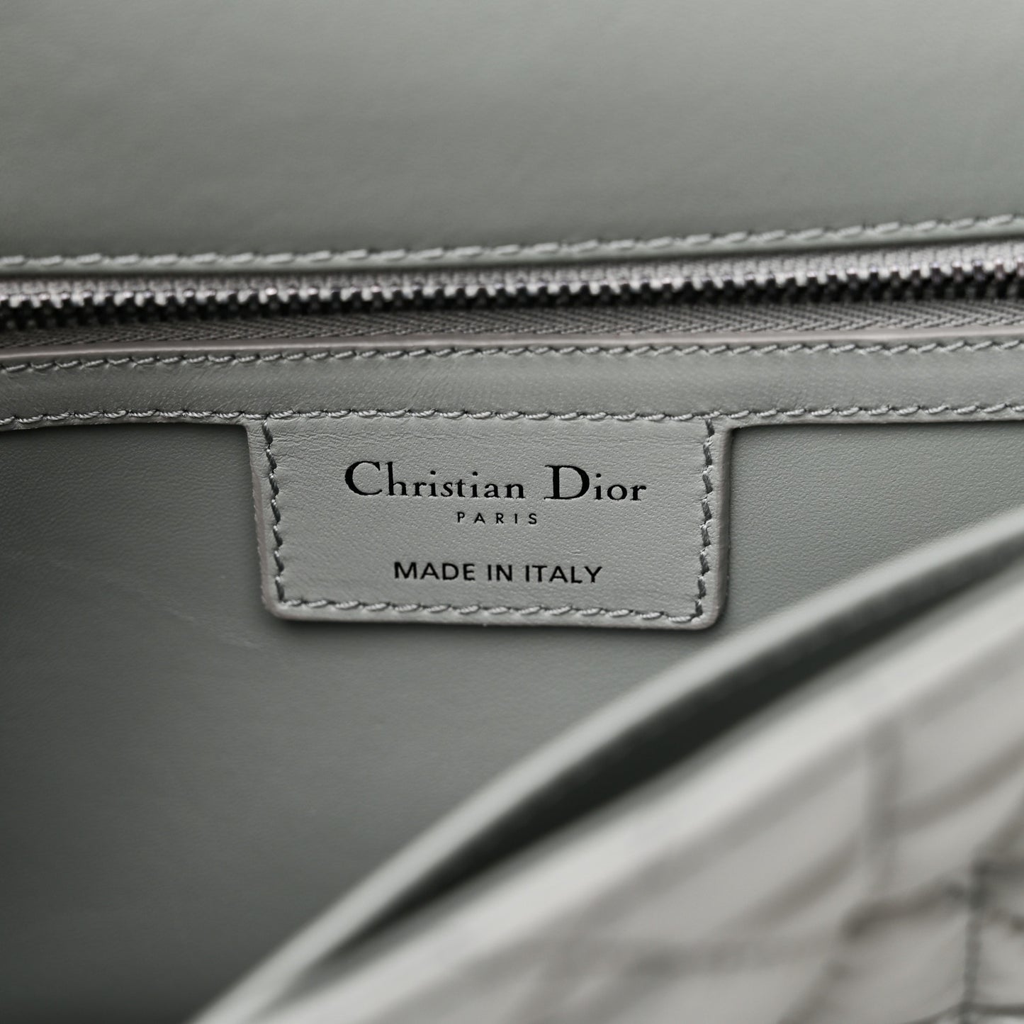 Calfskin Macrocannage Medium Caro Bag Iron Grey