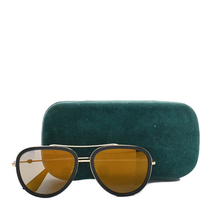 Gucci Metal Aviator Sunglasses GG0062S Black 9 of 9
