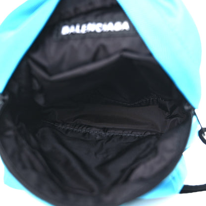 Balenciaga Recycled Casual Nylon Mini Oversized Backpack Cyclades Blue 5 of 12