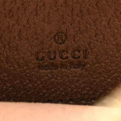 Gucci GG Supreme Monogram Textured Calfskin Web Mini Ophidia Half Moon Hobo Beige Ebony New Acero 6 of 11