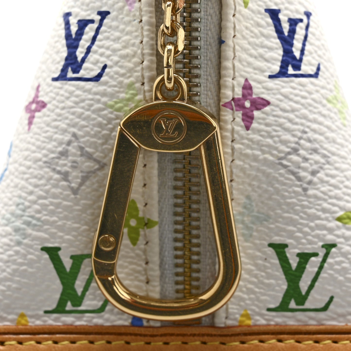 Monogram Multicolor Berlingot Coin Purse White