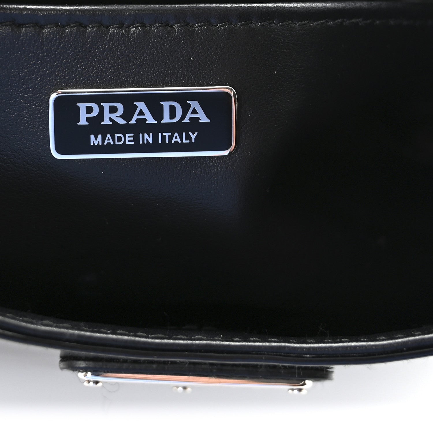 Prada Spazzolato Cleo Adjustable Strap Shoulder Bag Black 1868073