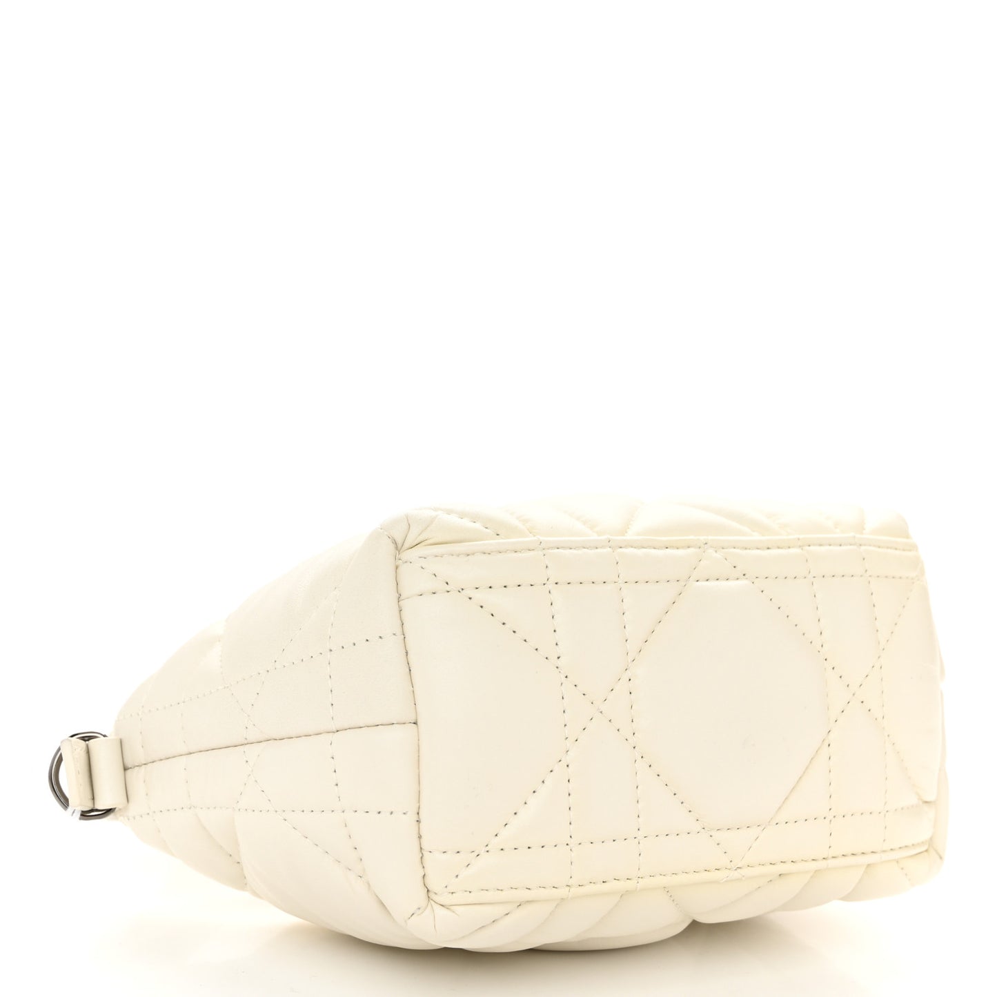 Calfskin Macrocannage Small Diortravel Nomad Pouch Latte