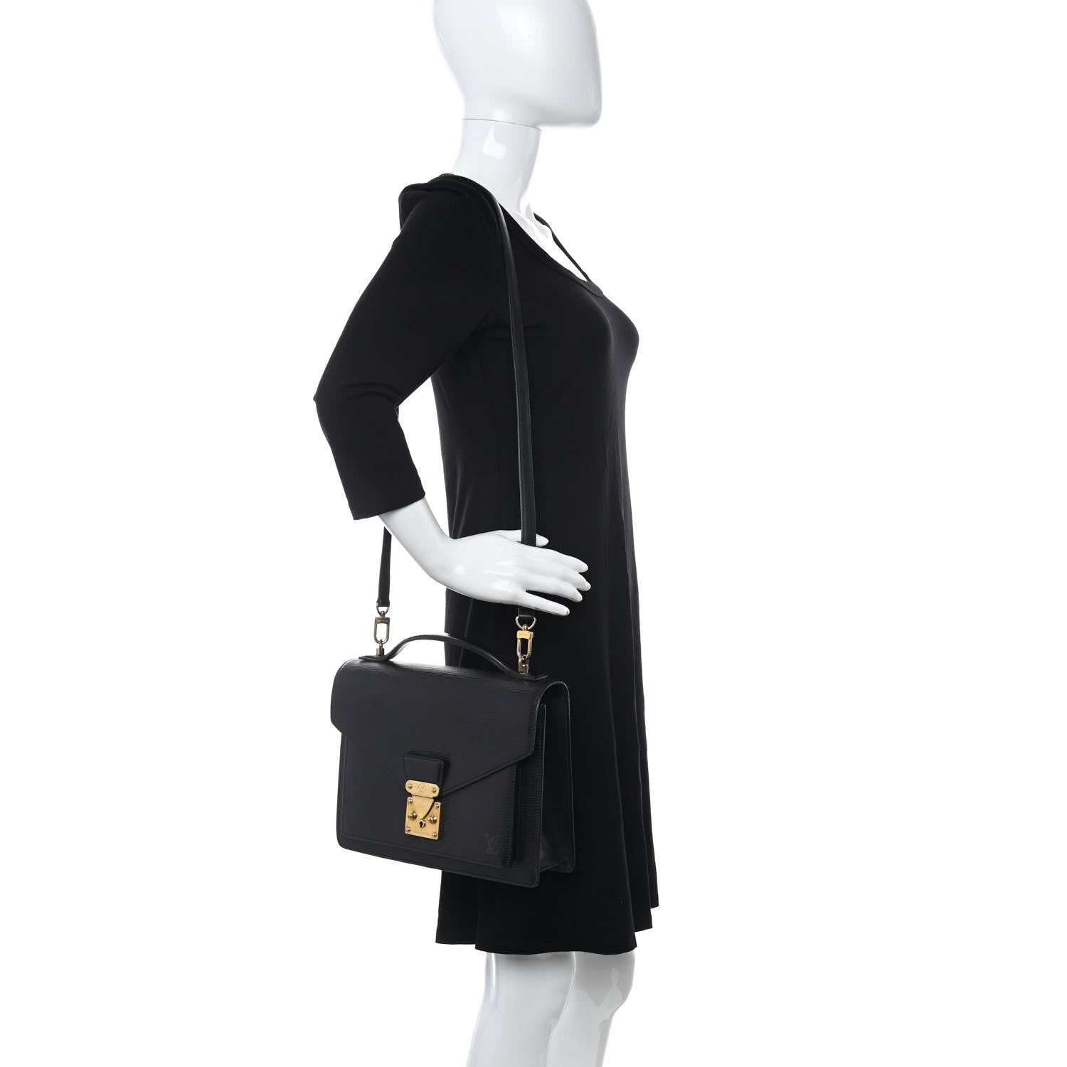 Louis Vuitton Epi Monceau Black 2 of 13