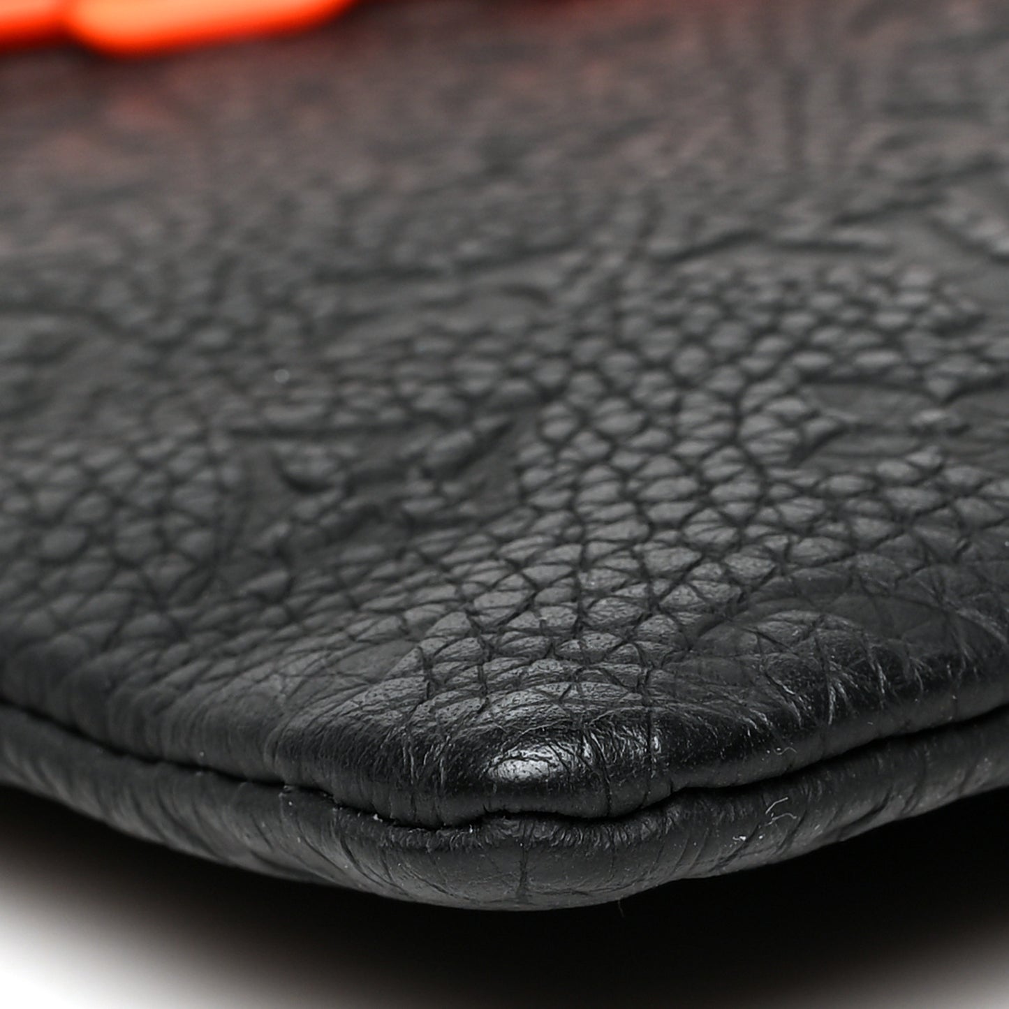 Taurillon Monogram Solar Ray A4 Pouch Black