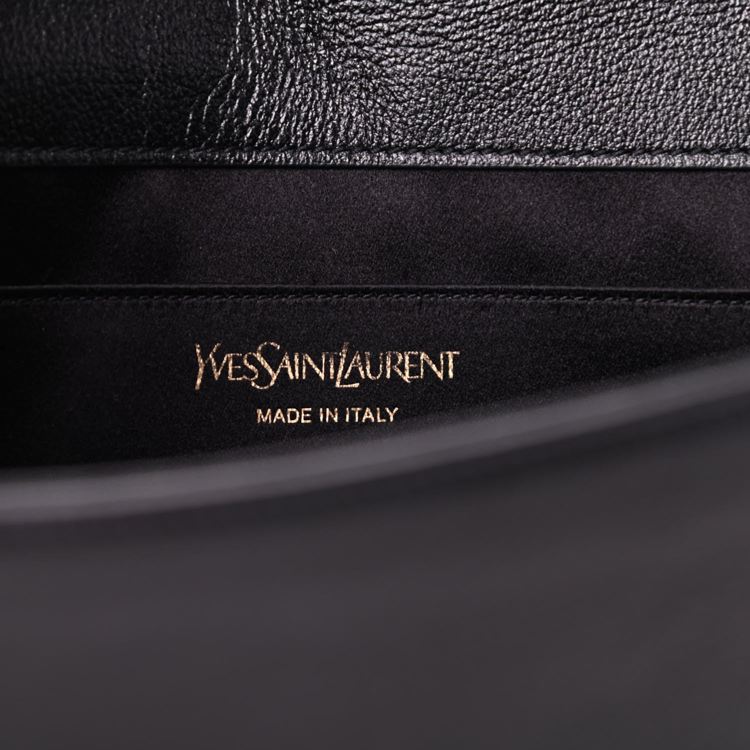 Saint Laurent Calfskin Monogram Large Belle De Jour Clutch Black 6 of 6