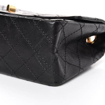 Chanel Aged Calfskin Quilted 2.55 Reissue Mini Flap Black 9 of 10