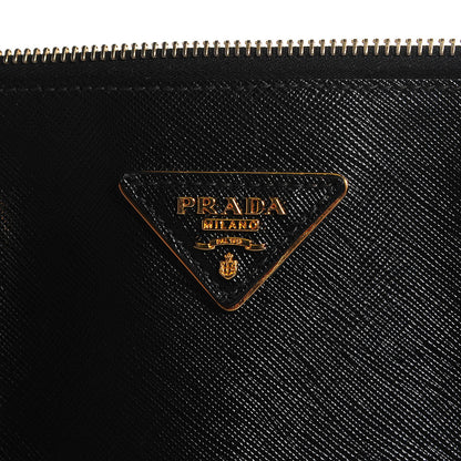 Prada Saffiano Lux Extra Large Galleria Double Zip Tote Black 6 of 9