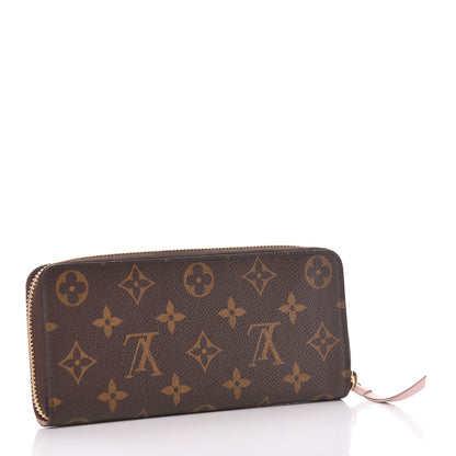 Louis Vuitton Monogram Clemence Wallet Rose Ballerine 3 of 13