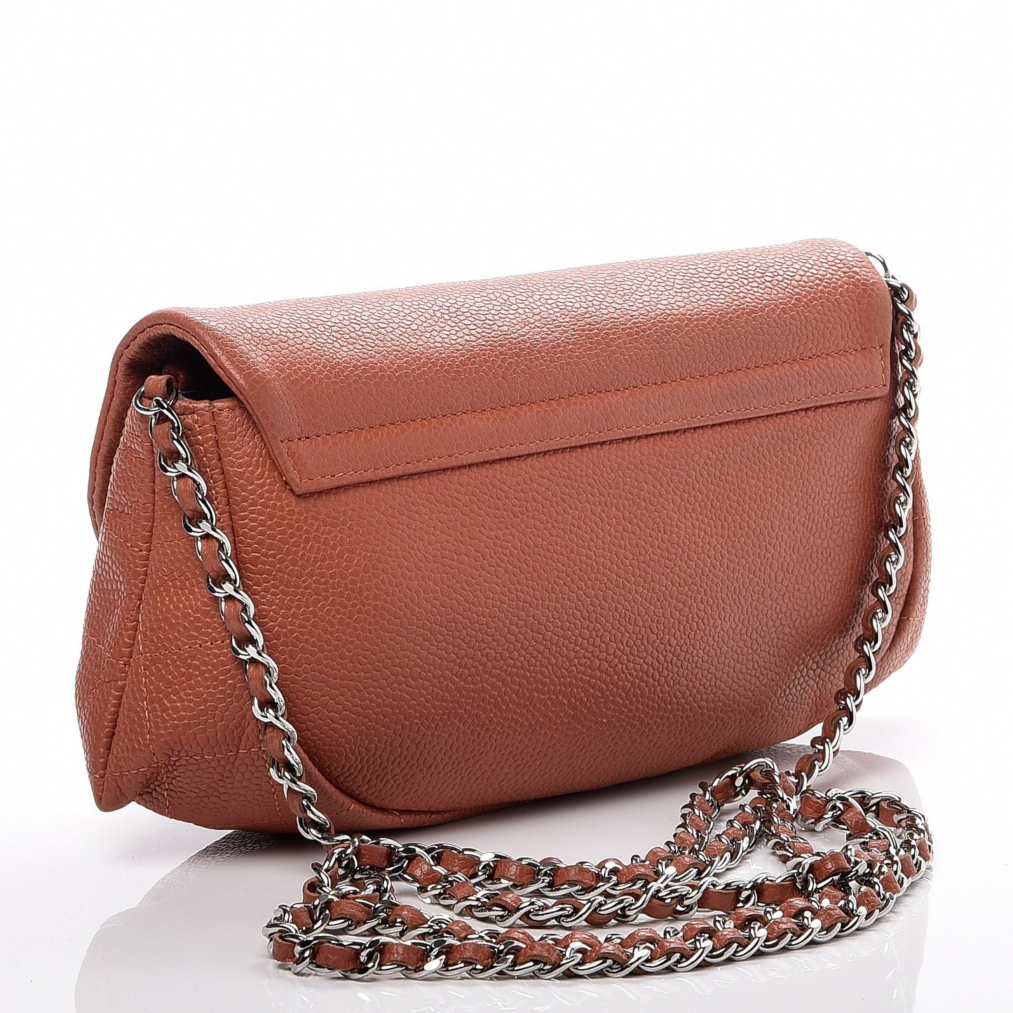 Caviar Half Moon Wallet On Chain WOC Light Red