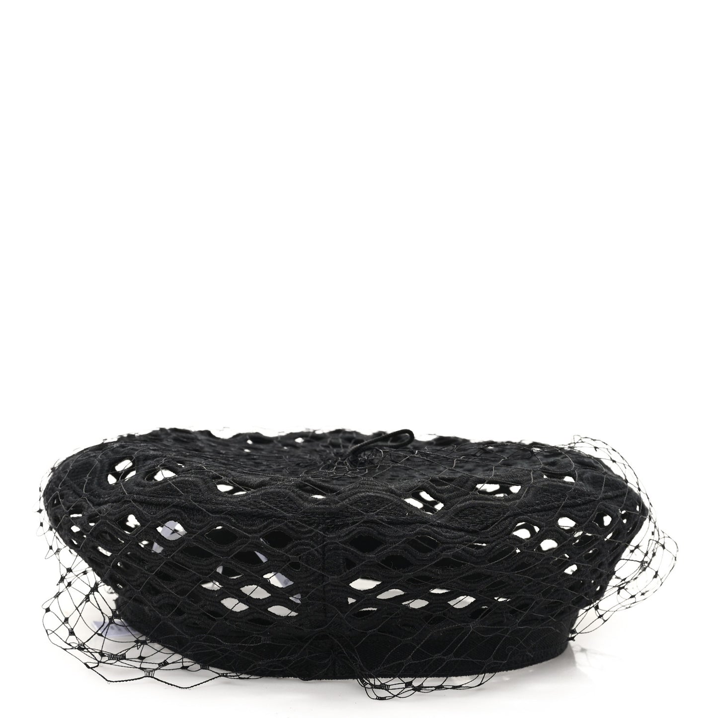 Mesh Arty Veil Beret 58 Black