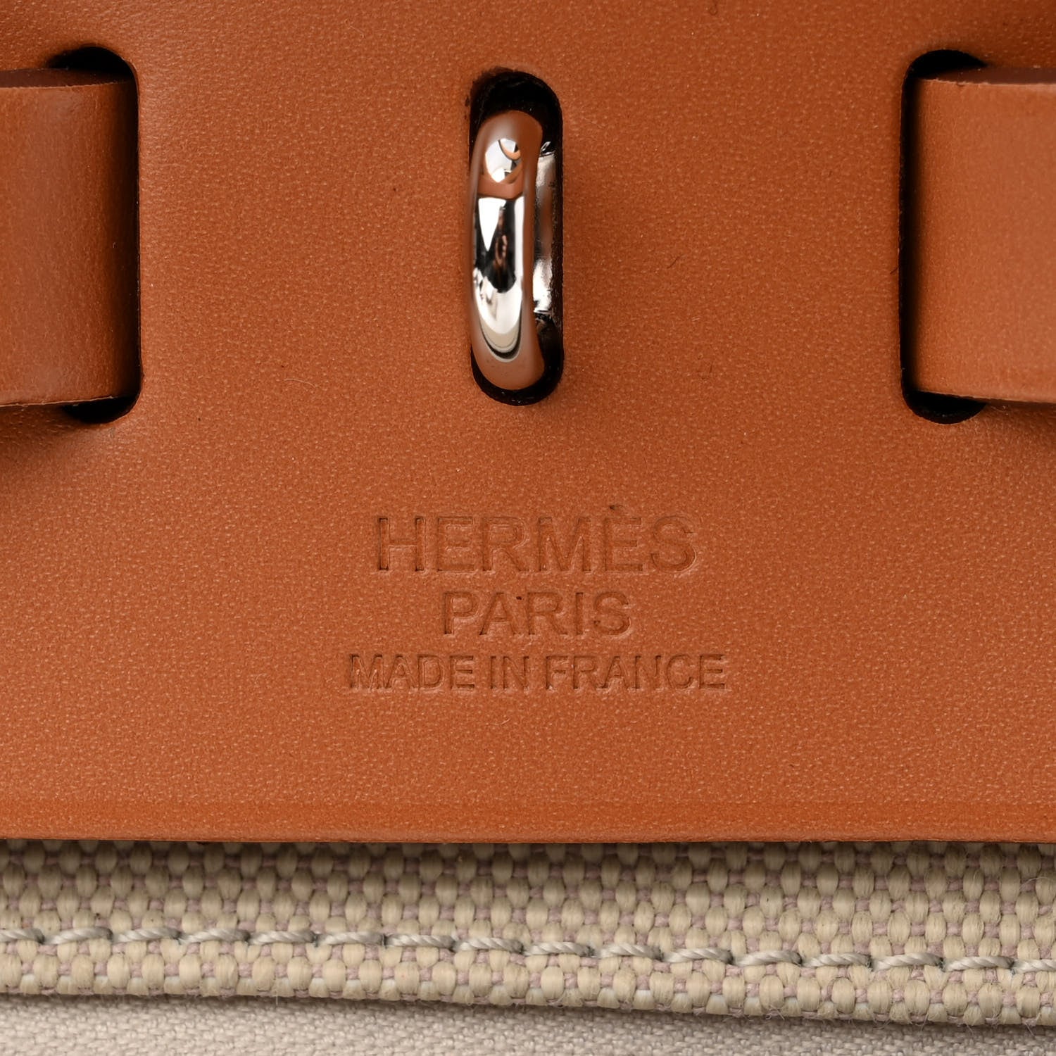 Hermes Vache Hunter Criss Viking Herbag Zip Retourne 31 PM Ecru Beige Naturel 7 of 10
