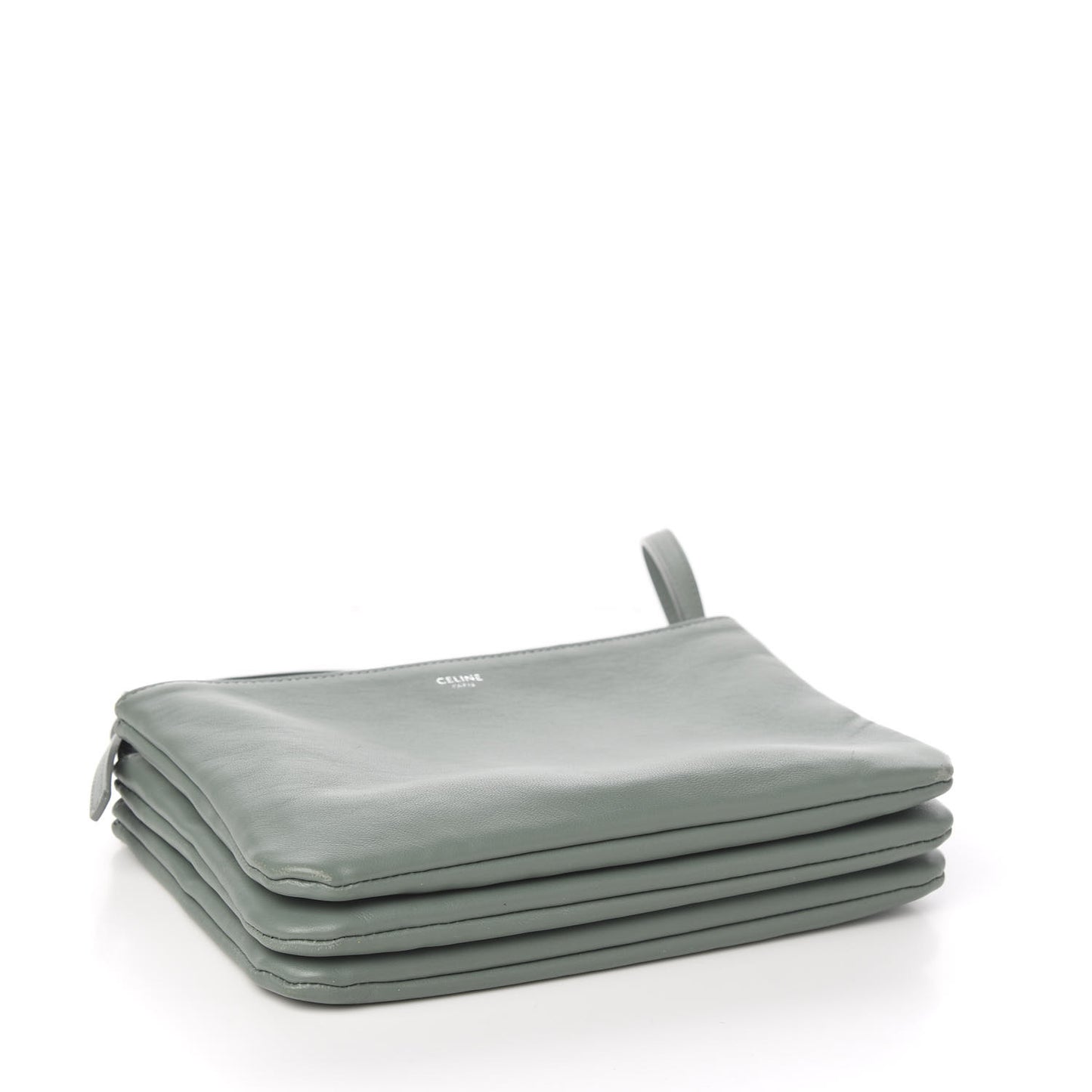 Lambskin Small Trio Crossbody Bag Celadon